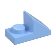 Brick Sloped 45° 2 × 1 with 2/3 Cutout [New Version] Bright Light Blue