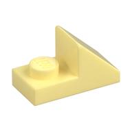 Brick Sloped 45° 2 × 1 with 2/3 Cutout [New Version] Bright Light Yellow