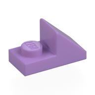 Brick Sloped 45° 2 × 1 with 2/3 Cutout [New Version] Medium Lavender