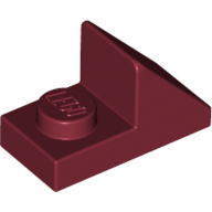 Brick Sloped 45° 2 × 1 with 2/3 Cutout [New Version] Dunkelrot