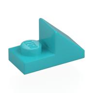 Brick Sloped 45° 2 × 1 with 2/3 Cutout [New Version] Mittelazur
