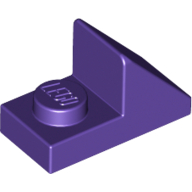 Brick Sloped 45° 2 × 1 with 2/3 Cutout [New Version] Dark Purple