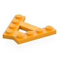 Wedge Plate 4 Stud 45° Angle Plate Bright Light Orange