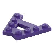 Wedge Plate 4 Stud 45° Angle Plate Dark Purple