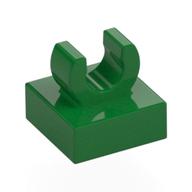 Tile Special 1 × 1 with Clip with Rounded Edges Green