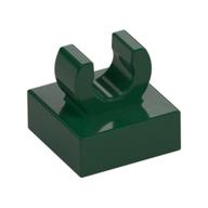 Tile Special 1 × 1 with Clip with Rounded Edges Dunkelgrün