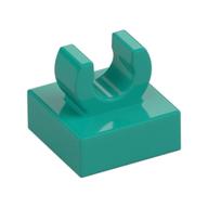 Tile Special 1 × 1 with Clip with Rounded Edges Dark Turquoise