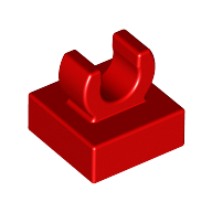 Tile Special 1 × 1 with Clip with Rounded Edges Rot