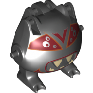 Body Spider Bytez with Dark Red Eyes, Tan Teeth print Black