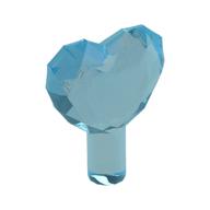 Rock - Heart Jewel with Shaft Transparent-Hellblau