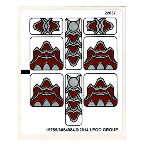 Stickerbogen für Set 70127-1 [Keine Farbe/Beliebige Farbe]
