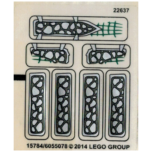 Stickerbogen für Set 70126-1 [Keine Farbe/Beliebige Farbe]