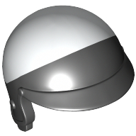 Helmet Motorcycle Open Face, with Visor and White Top Pattern Schwarz
