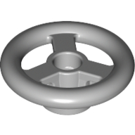 Steering Wheel Small, 2 × 2 [Reinforced] Light Bluish Gray
