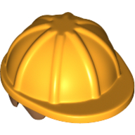 Hair and Helmet, Construction / Hard Hat, Short Straight Medium Nougat pattern Bright Light Orange