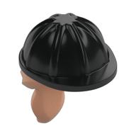 Hair and Helmet, Construction / Hard Hat, Ponytail Nougat pattern Schwarz