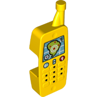 Duplo Telephone with Reinforced Antenna and Navigation Map, Buttons Print Gelb