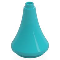 Duplo Building Roof Spire 3 × 3 × 3 Medium Azure