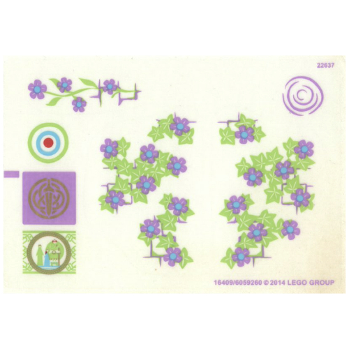 Stickerbogen für Set 41051-1 [Keine Farbe/Beliebige Farbe]