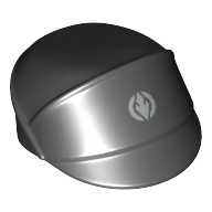 Hat / Cap First Order Officer with Silver Insignia Print Schwarz