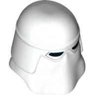 Helmet Snowtrooper, Black Eyeholes Print Weiß