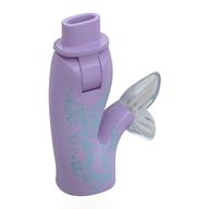 Minidoll Hips and Fishtail (Mermaid) with Opal-Trans Clear Tail, Metal Blue Decorations print Lavendel