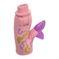 Minidoll Hips and Fishtail (Mermaid) with Opal-Trans Pink Tail, Metal Pink/Gold Decorations print Warmes Rosa