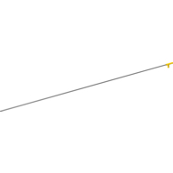Minifig Simple Hose Nozzle with 35L Black String Gelb