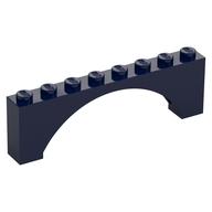 Brick Arch 1 × 8 × 2 Raised Dark Blue