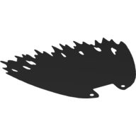 Large Figure Cape, Tattered in Black