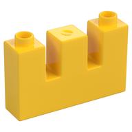 Duplo Brick 1 × 4 × 2 with 2 Top Cutouts (Arrow Slits)