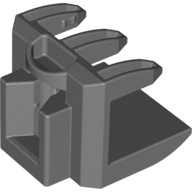 Duplo Bulldozer Bucket, Small with Claws Dark Bluish Gray