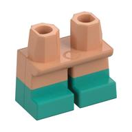 Legs Short with Dark Turquoise Feet Pattern [Multi Color Injection] Nougat