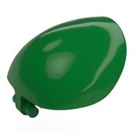 Large Figure Shoulder Cover, Armor, Round, Smooth with Bar Green