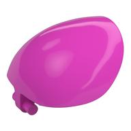 Large Figure Shoulder Cover, Armor, Round, Smooth with Bar Dark Pink
