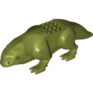 Kreatur Körperteil, Dewback-Körper, Krallen und kurzer Schwanz, mit großen Augen (Aufdruck) Olivgrün