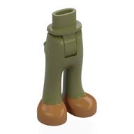 Minidoll Hips and Trousers with Back Pockets with Nougat Shoes print [Thick Hinge] Olive Green
