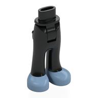 Minidoll Hips and Trousers with Back Pockets with Sand Blue Shoes Schwarz