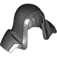 Hood with Shoulder Pads with Pearl Titanium Trim Print Schwarz