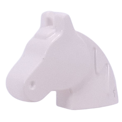 Animal Body Part, Horse Head (Toy Horse) [PLAIN] Weiß