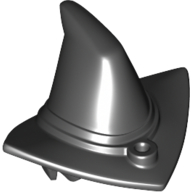 Hair and Hat, Witch / Wizard, Triangle Brim [Plain] Schwarz