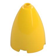 Cone 3 × 3 × 3 (Elliptic Paraboloid) with Internal Axle Hole Yellow