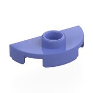Plate Special Round 1 × 2 Half Circle with Stud (Jumper) Blauviolett