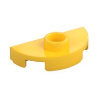 Plate Special Round 1 × 2 Half Circle with Stud (Jumper) Yellow