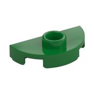 Plate Special Round 1 × 2 Half Circle with Stud (Jumper) Grün