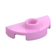Plate Special Round 1 × 2 Half Circle with Stud (Jumper) Bright Pink