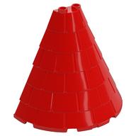 Tower Roof 4 × 8 × 6 Half Cone Shaped with Roof Tiles