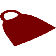 Duplo Cape with Elastic Loop Red