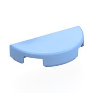 Tile Round 1 × 2 Half Circle Bright Light Blue