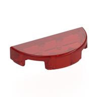 Tile Round 1 × 2 Half Circle Transparent-Rot